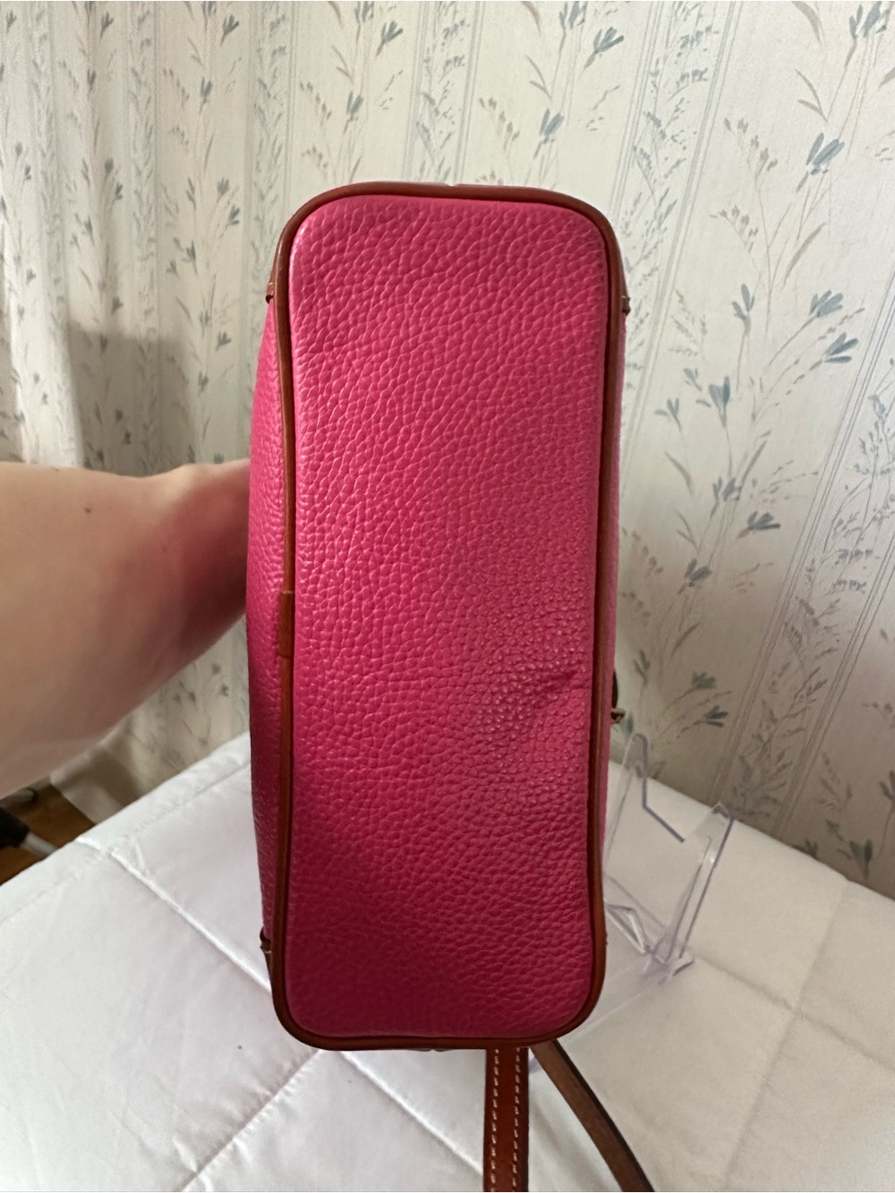 Dooney & Bourke Hot Pink Leather Crossbody - Picture 8 of 16